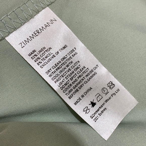 Zimmermann Sage and Coral Floral Tiered Maxi Dress - Picture 9 of 9